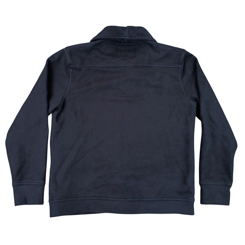 J.Crew Mens Large Outerwear Fleece Navy Cozy Warm Shawl Collar Toggle Jacket - Picture 2 of 13